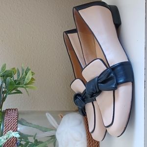 Alex Marie Aldelyn Flats Cream Black Bow ** SZ 7